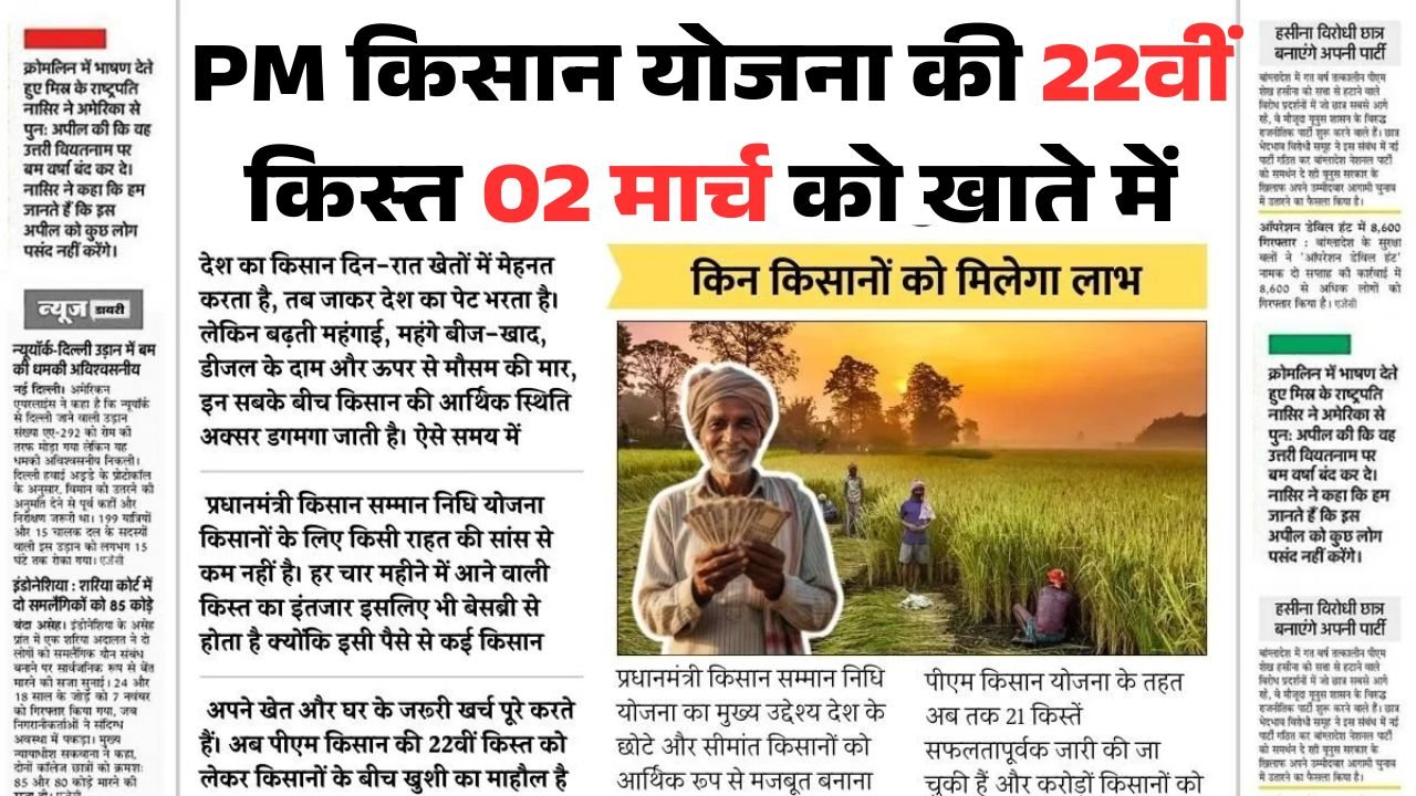PM Kisan 22nd Installment Date 2026